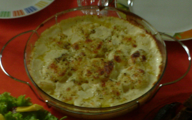 Batata gratinada