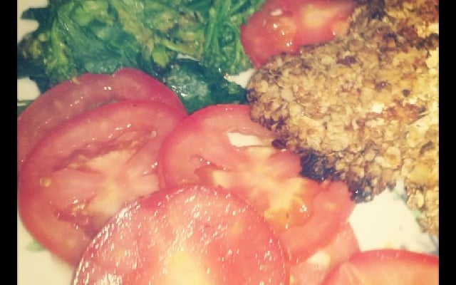 Bife à milanesa assado light