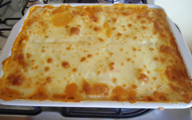 Escondidinho de batata salsa e frango light