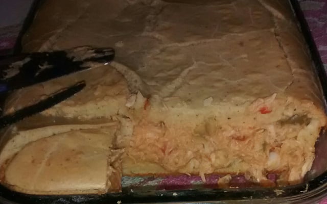 Torta de frango com palmito