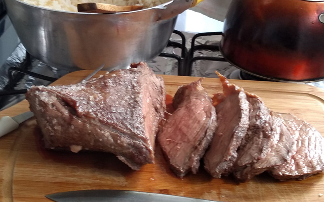 Picanha no sal grosso