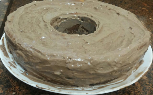 Bolo gelado de laranja diet