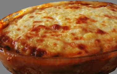 Lasanha de berinjela com peito de frango