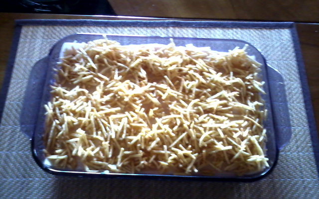 Batata ao forno com molho branco da Geizy