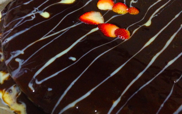 Bolo tentação de morango