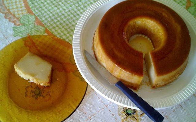 Pudim de pão amanhecido