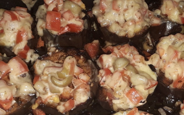 Berinjela com queijo