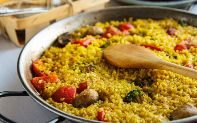 Paella vegetariana