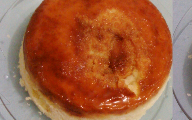 Pudim de leite em pó de microondas