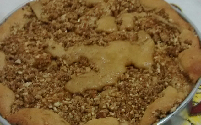 Cuca de goiabada e banana