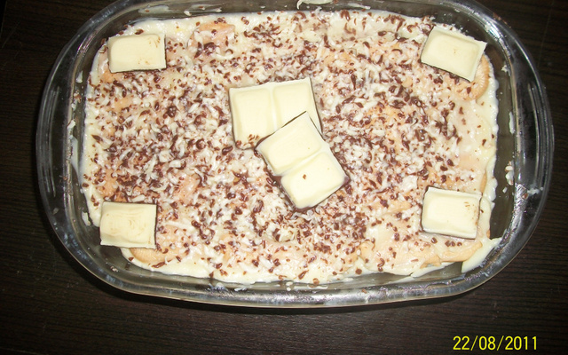 Pavê de creme e chocolate