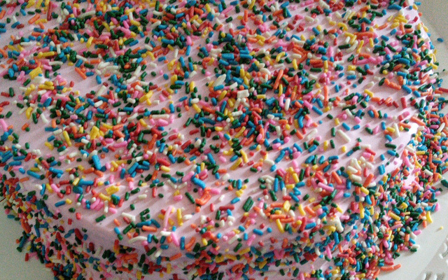 Bolo de aniversário simples