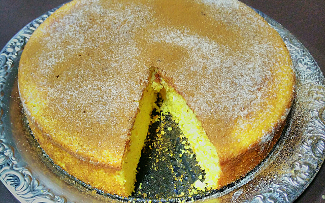 Bolo de flocão de milho