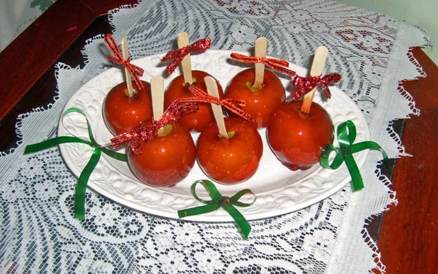 Maçã do Amor de Cristal