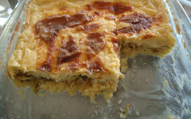 Escondidinho de bacalhau