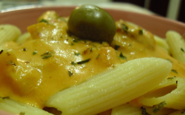 Macarrão com molho de queijo
