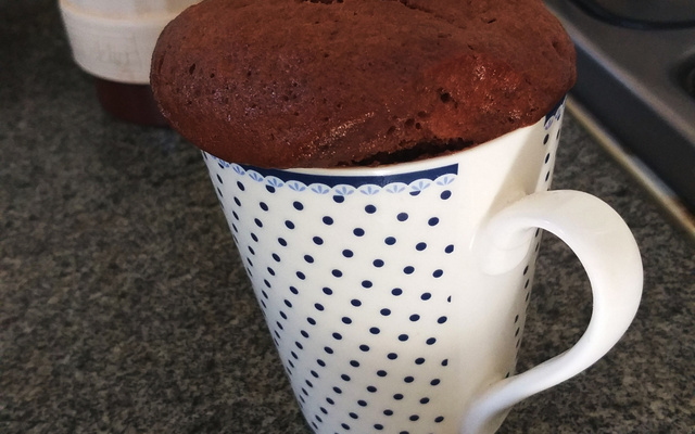 Bolo de caneca sem fermento
