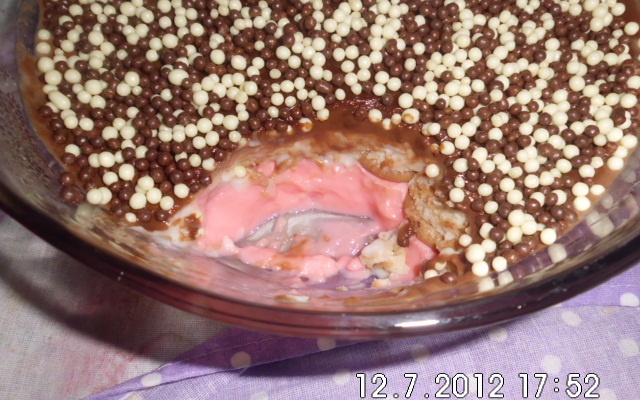 Pavê tricolor crocante