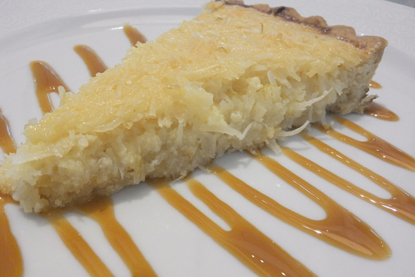 Torta de coco caribenha