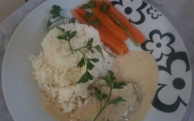 Frango assado com molho de tangerina