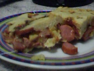 Torta salgada de salsicha