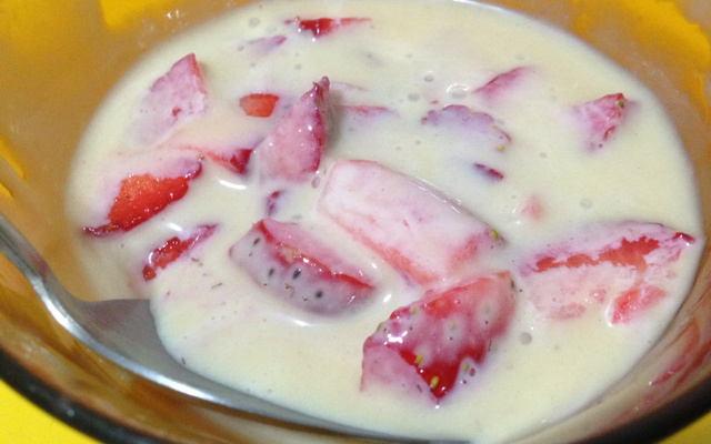 Mousse de leite condensado