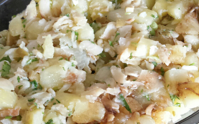Salada de bacalhau com batata