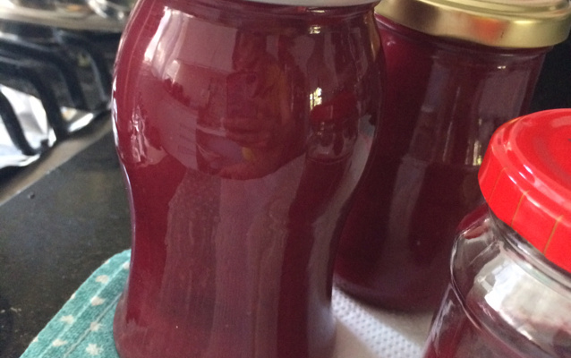 Geléia de beterraba com banana