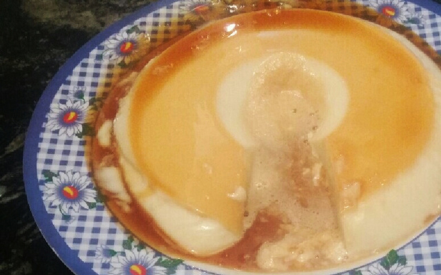 Pudim de maria-mole delicioso