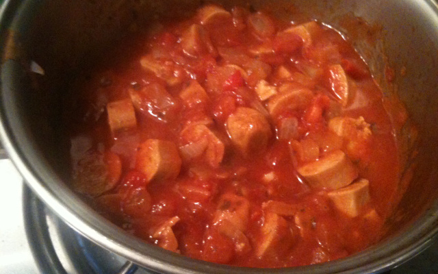 Molho de cachorro quente vegetariano (soja)