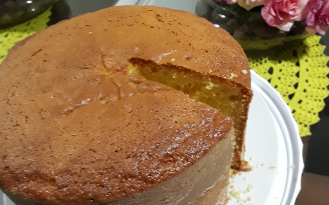 Bolo de fubá fofinho