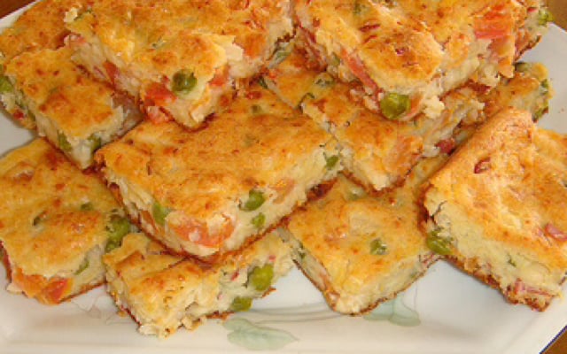 Torta salgada especial da Thá