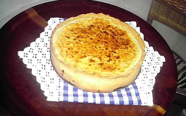Quiche de bacalhau e alho poró
