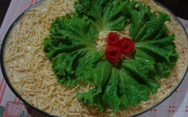 Salada de maionese com frango