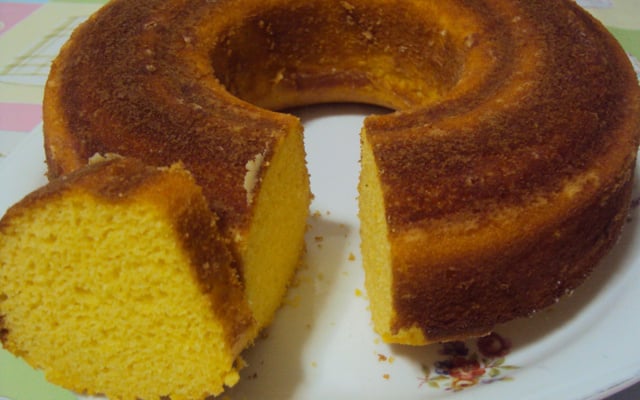 Bolo de fubá sem glúten sem lactose e sem açúcar