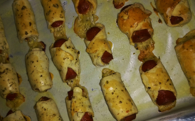 Enroladinho de salsicha