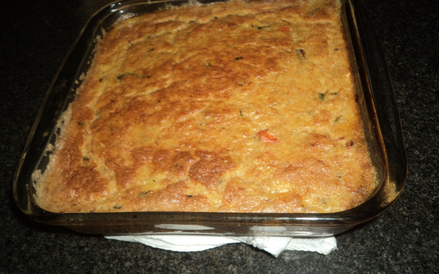 Frigideira de carne de siri com camarão fresco