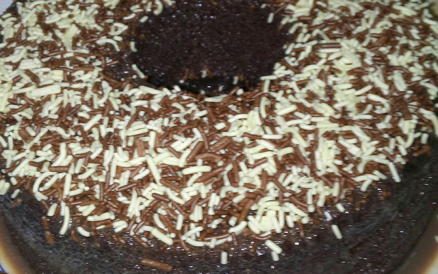Bolo de chocolate de microondas