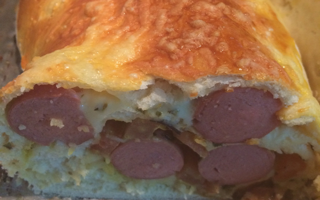 Cachorro quente de forno