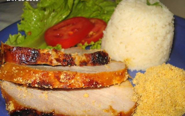 Lombo ao molho de maracujá