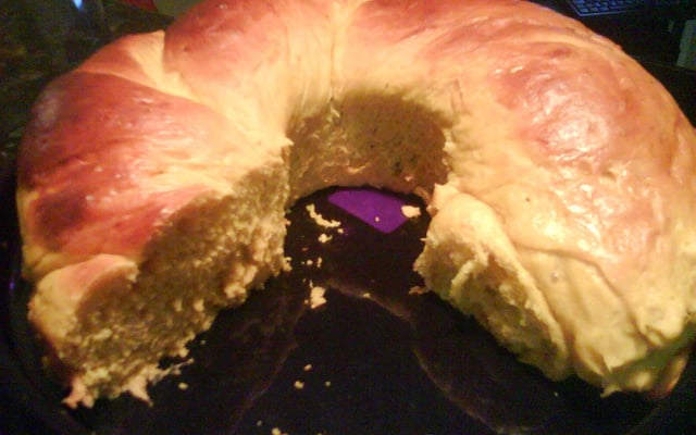 Rosca nutritiva de abóbora cabotiá