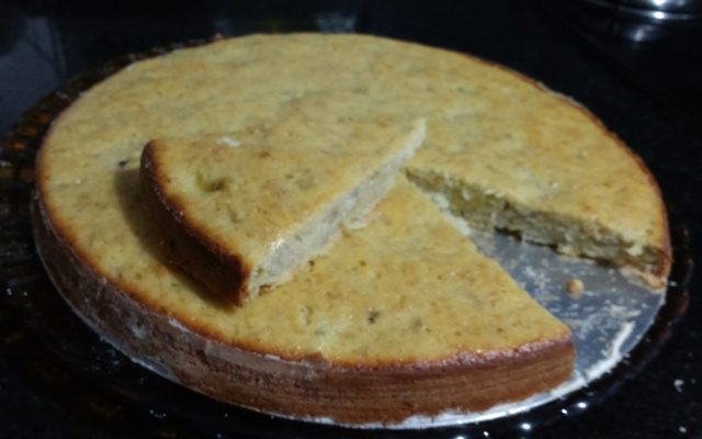 Bolo de banana para preguiçoso
