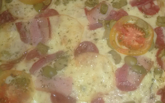 Massa de pizza rápida (fermento em pó)