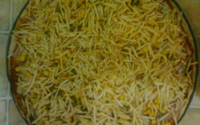 Pizza de farelo de aveia