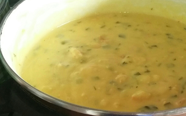 Bobó de camarão com batata