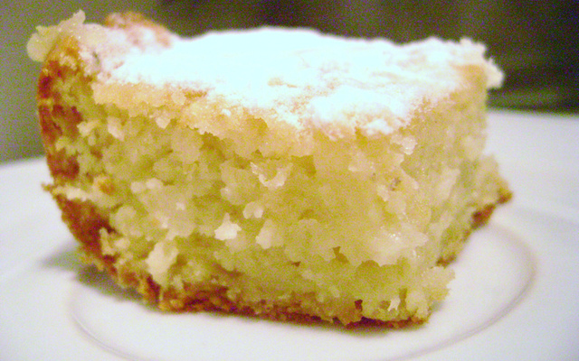 Bolo cremoso de batata doce