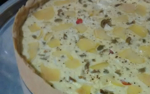 Quiche de ricota com tomate seco