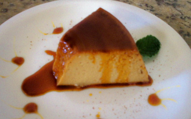 Pudim de café crocante