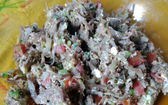 Carne seca desfiada deliciosa