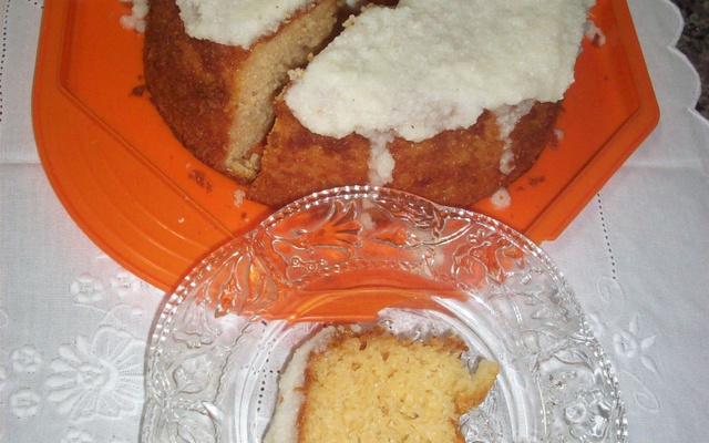 Bolo de coco de liquidificador